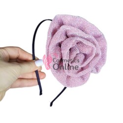 Bentita / coronita pentru par din Satin BP023JJ floare Roze